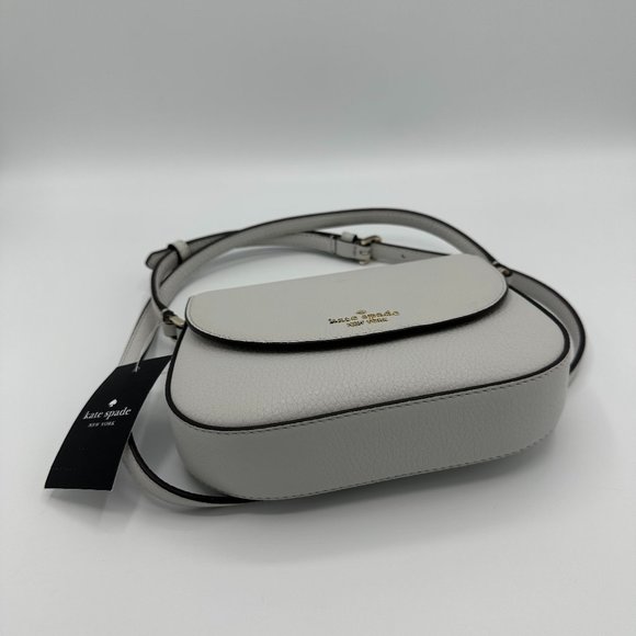 NWT Kate Spade Leila Mini Flap Crossbody - Quill Grey - Picture 6 of 11